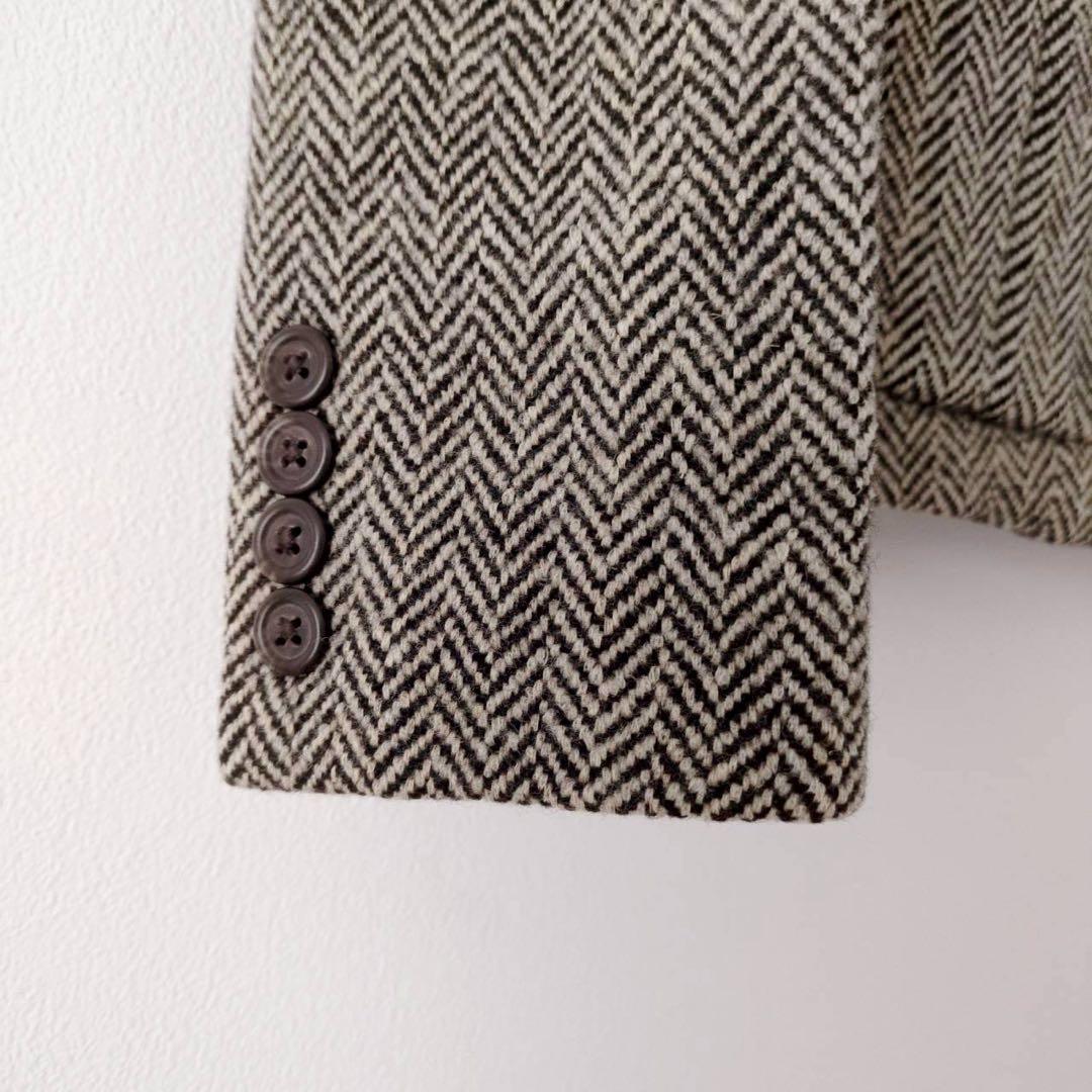 ◾︎美品◾︎ ラルフローレン テーラードジャケット ヘリンボーン ツイード ブラウン