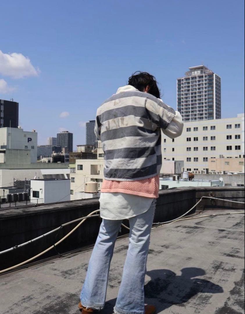 80s ビンテージプリズナー　prisoner 囚人服　実物ビンテージ