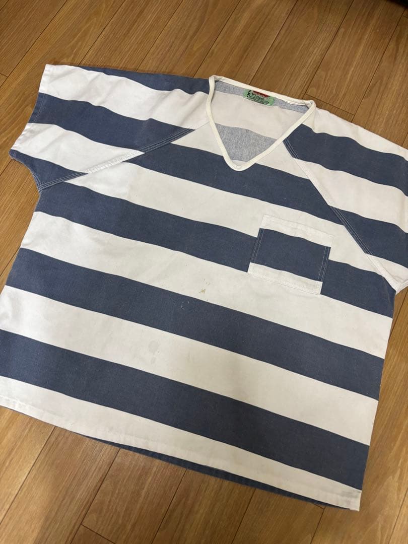 80s ビンテージプリズナー　prisoner 囚人服　実物ビンテージ