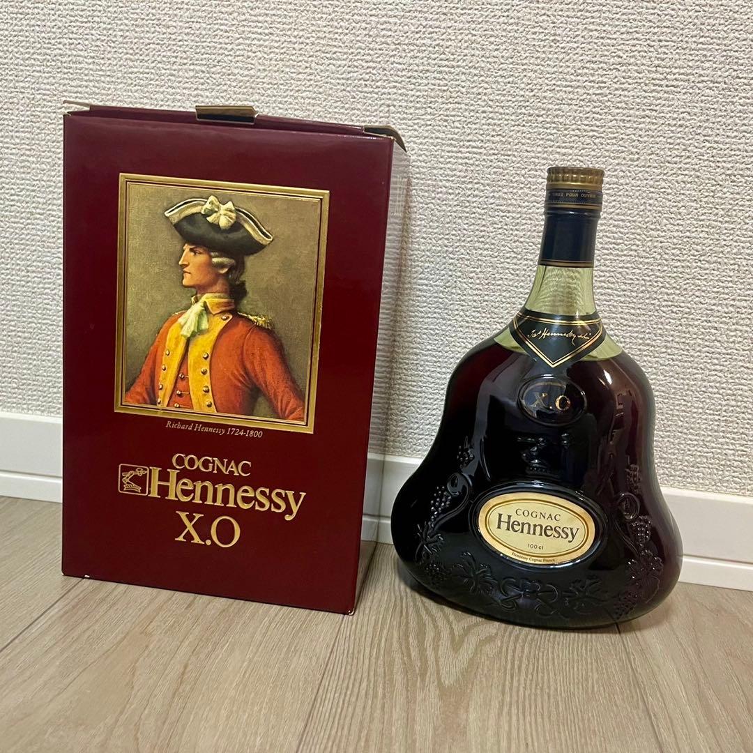 Hennessy X.O 　xo　1L グリーンボトル　ブランデー