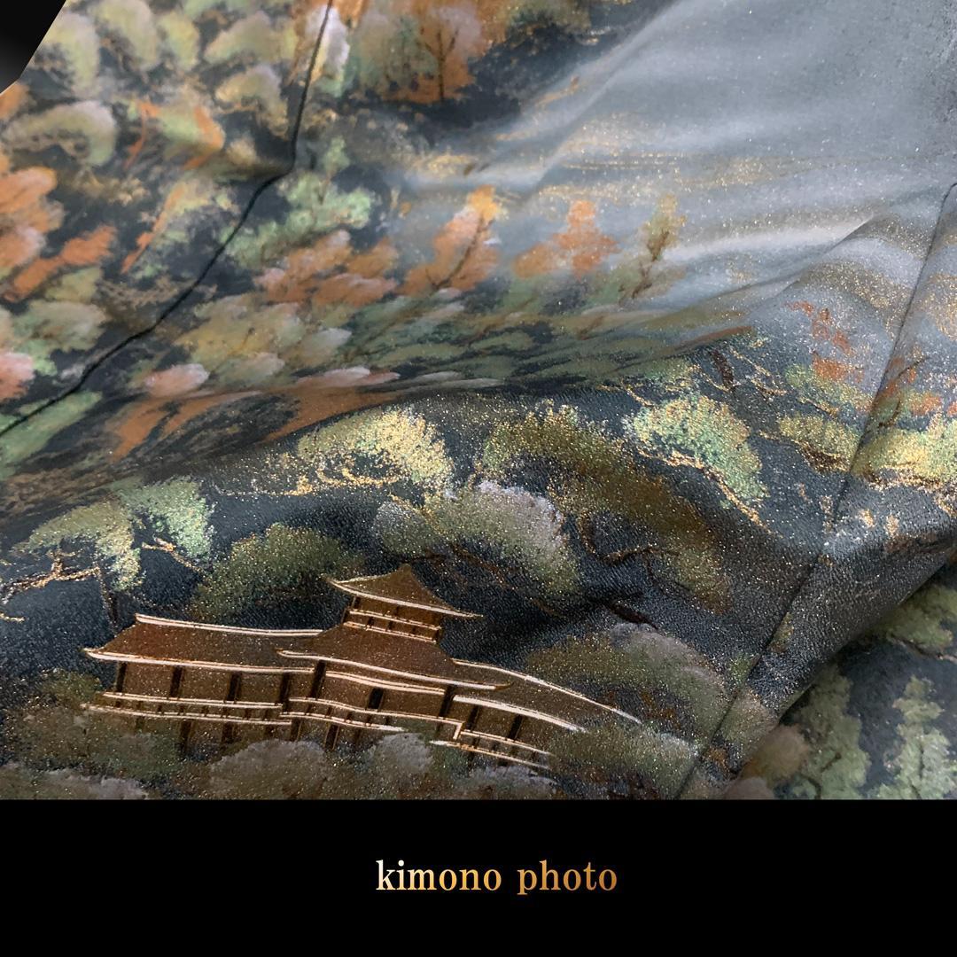 【新品、未使用】正絹【極上逸品】トールサイズ【金彩手描き友禅染】訪問着フルセット