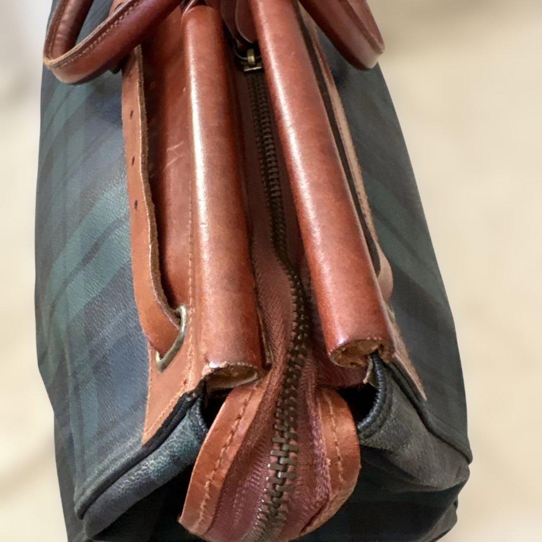 レア✨ポロラルフローレン　ボストンバッグ　ドクターズバッグ　チェック柄　グリーン