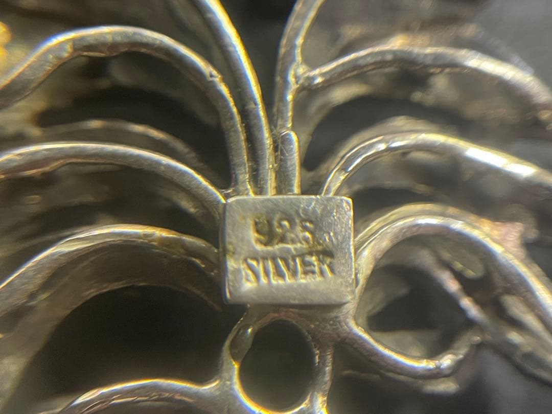 ヴィンテージ　sv925 色石ネックレス　31.4g