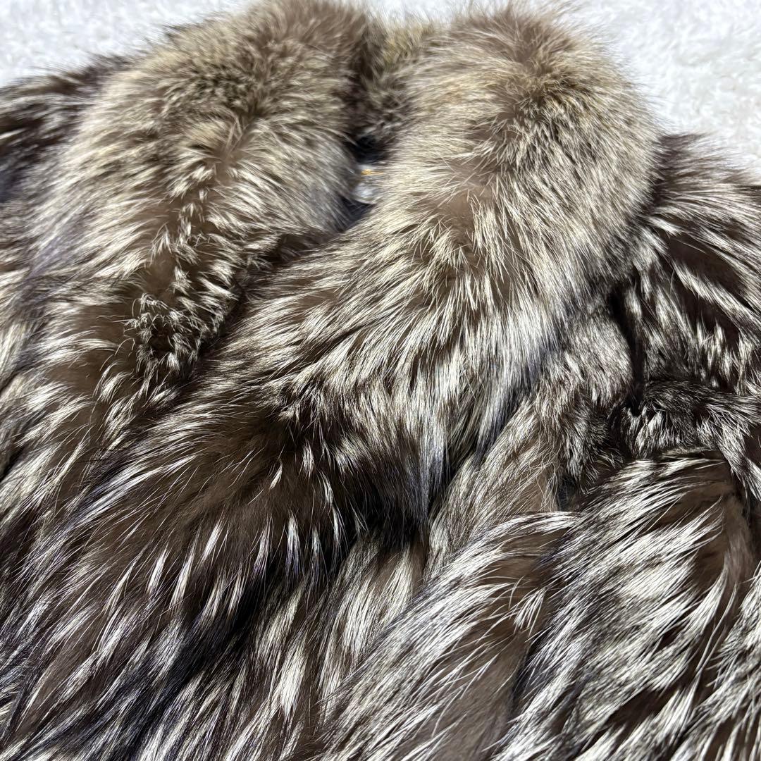 【極美品】SAGA FOX 金サガ シルバーフォックス　毛皮コート 極上毛並み