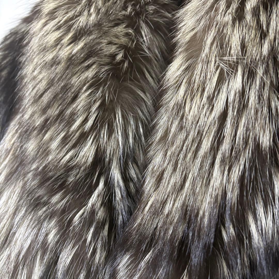 【極美品】SAGA FOX 金サガ シルバーフォックス　毛皮コート 極上毛並み