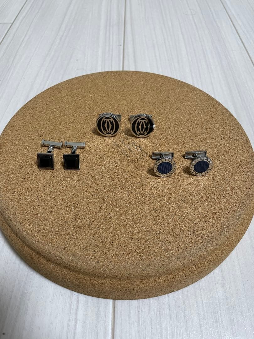 ブルガリ、カルティエ、オメガ、カフスまとめ売り