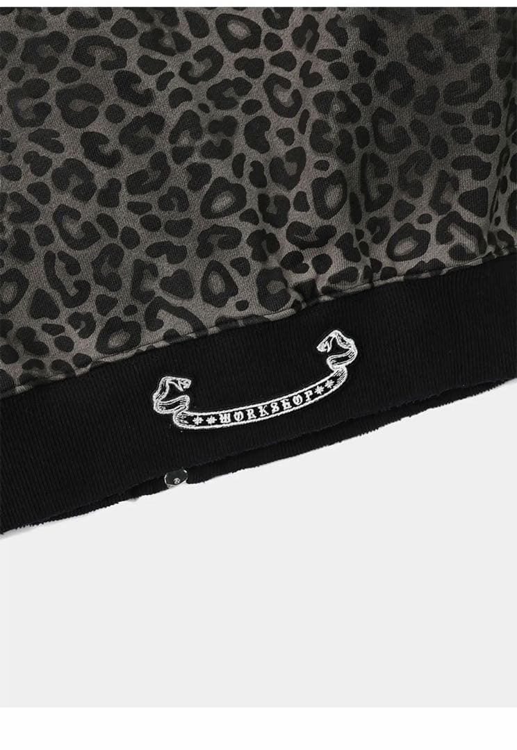 Badblood ヒョウ柄 フルジップパーカー M.M.XVIII