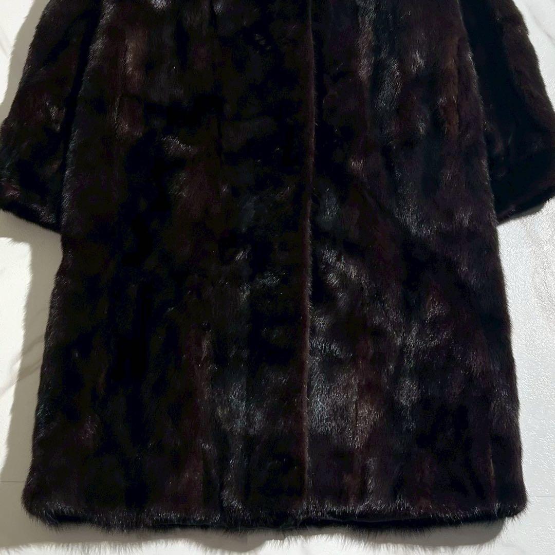 サガミンク ファーコート 毛皮 ロング丈 毛並み◎ ゆったり レディース 11