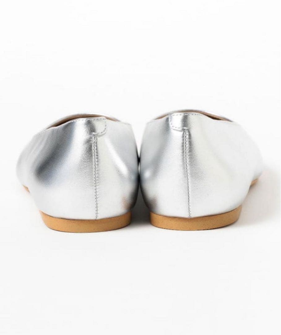 Demi-Luxe BEAMS フラット パンプス　シルバー　38