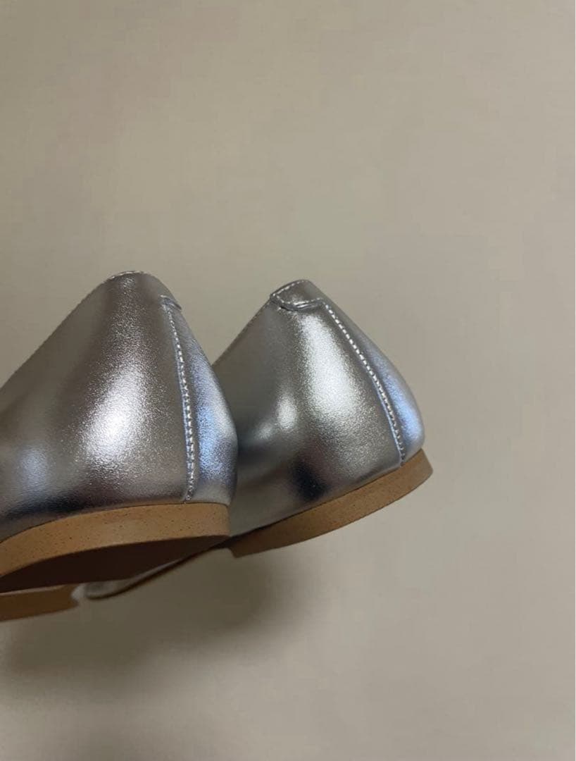 Demi-Luxe BEAMS フラット パンプス　シルバー　38
