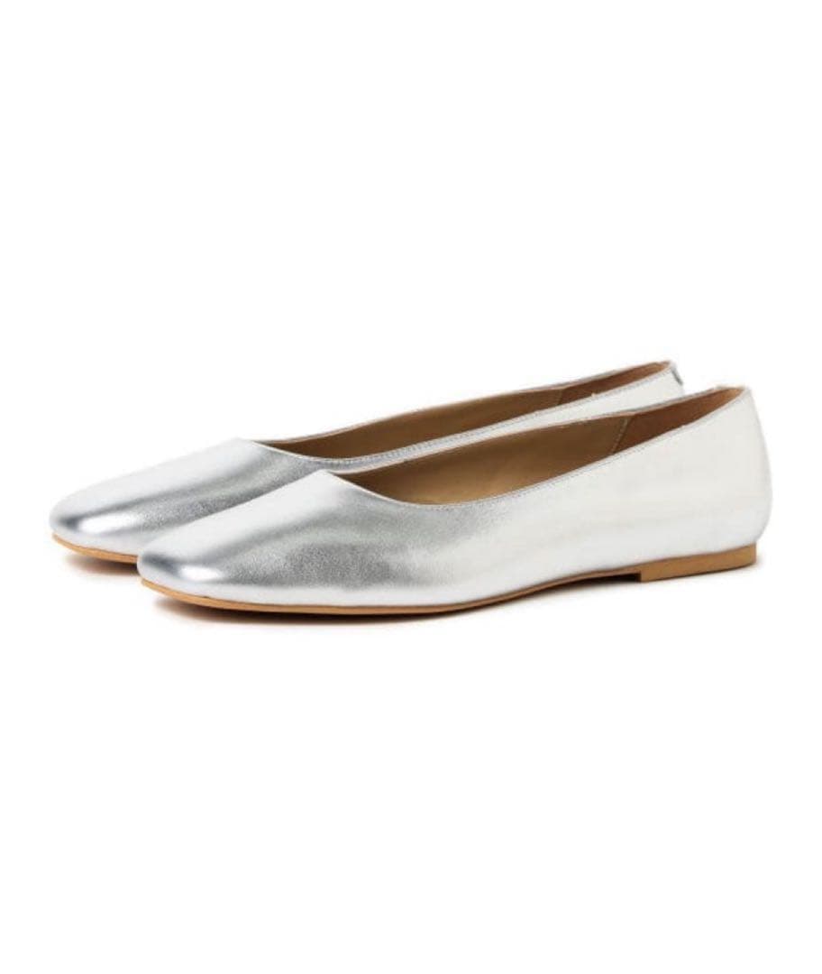 Demi-Luxe BEAMS フラット パンプス　シルバー　38