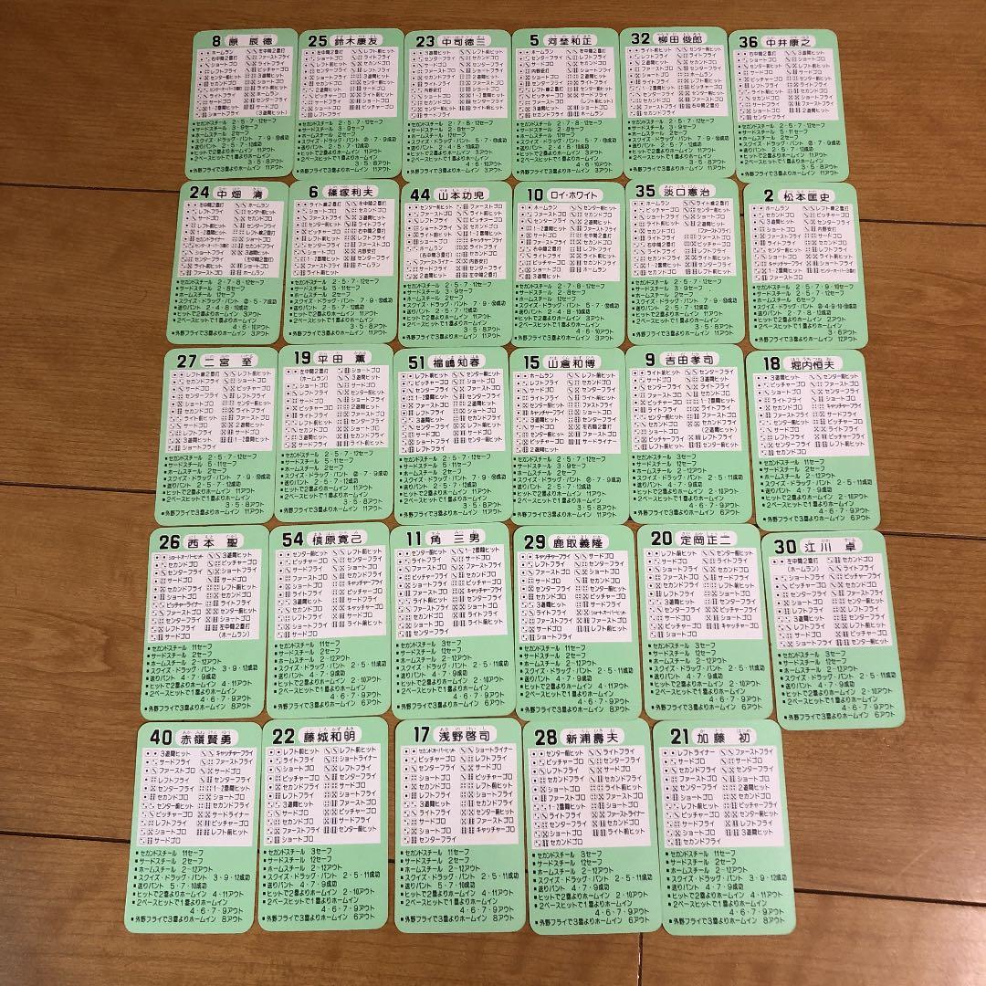 タカラ プロ野球カードゲーム 昭和57年度　阪神タイガース　読売ジャイアンツ