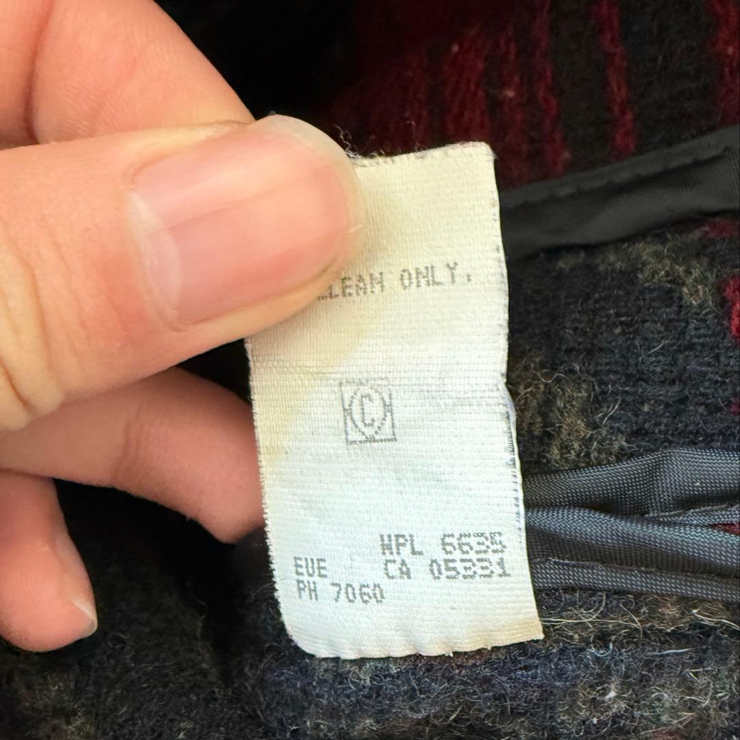 80s WOOLRICH ネイティブ柄ウールコート 民族系 usa製 Lサイズ