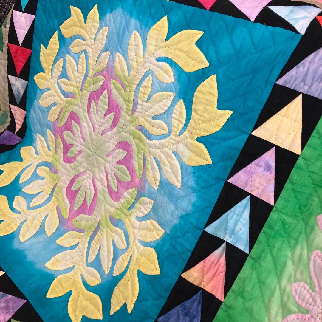 パッチワーク　タペストリー　ハワイアン