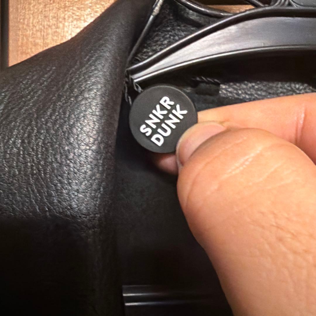 COMOLI ブラック カバーオール レザー襟　サイズ3