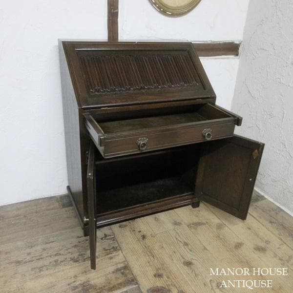 イギリス アンティーク 家具 ライティングビューロー デスク 机 6319d