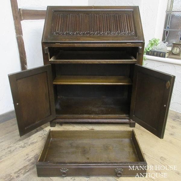 イギリス アンティーク 家具 ライティングビューロー デスク 机 6319d