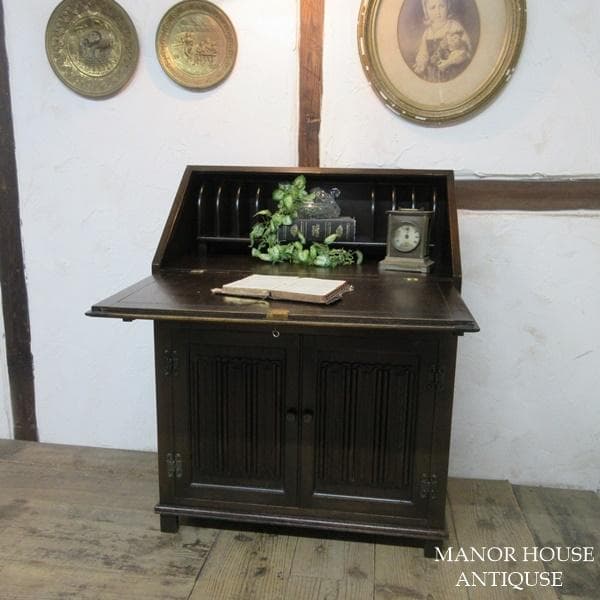 イギリス アンティーク 家具 ライティングビューロー デスク 机 6319d