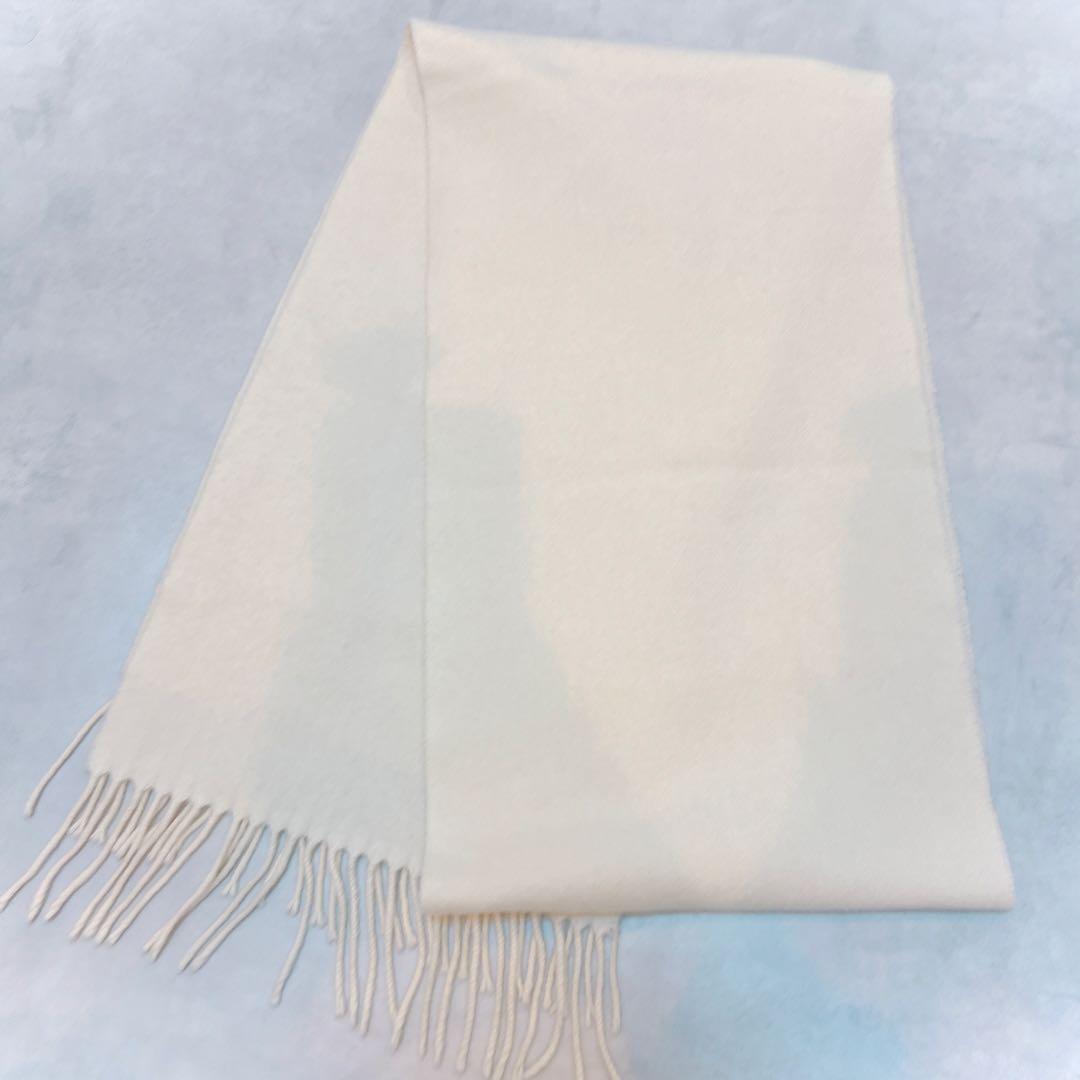 Johnstons カシミヤ100％ マフラー ストール◇アイボリー
