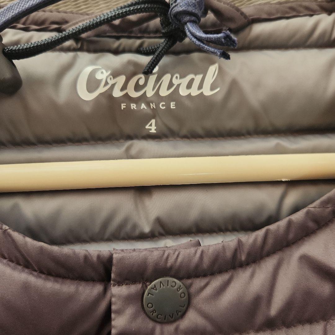 OrcivalオーシバルメンズダウンベストSize4チャコール