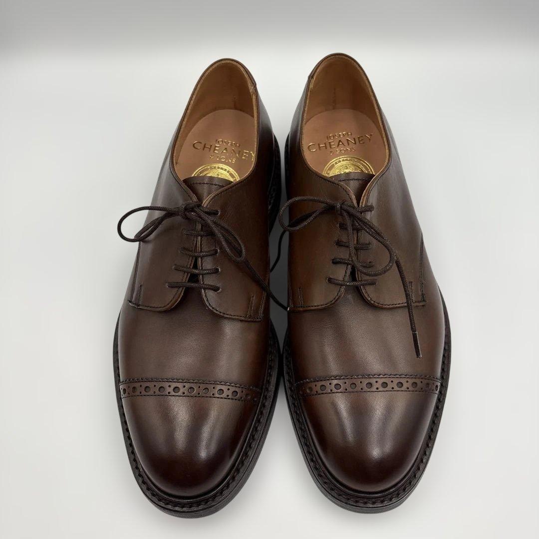 【新品】ジョセフチーニー ASTWELL ストレートチップ 6.5 モカ 英国製