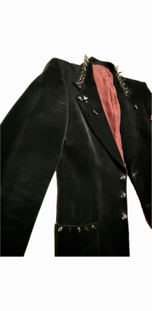 80s Uk Velvet Tailored Jacket Punk sex期