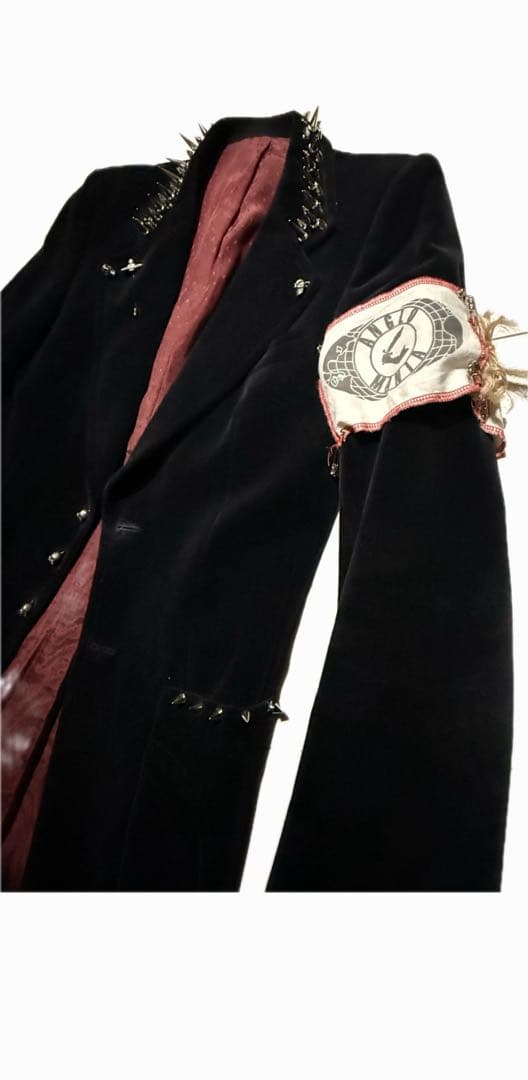 80s Uk Velvet Tailored Jacket Punk sex期