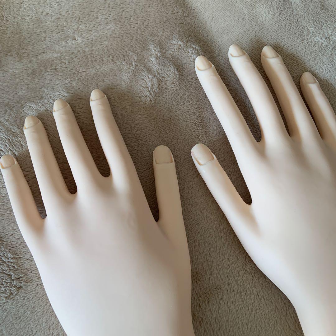 ネイリスト検定試験用モデルハンド　ネイル