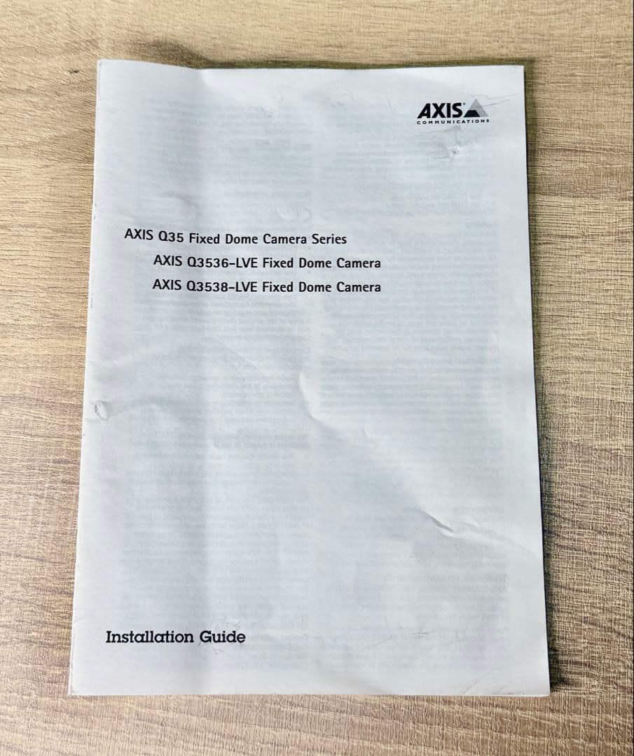 02225-001 AXIS Q3538-LVE DOME CAMERA【中古】