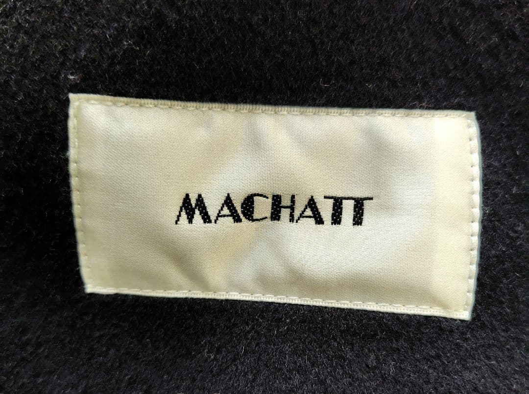 【MACHATT】22年商品美品　リバーウールジレ F ブラック