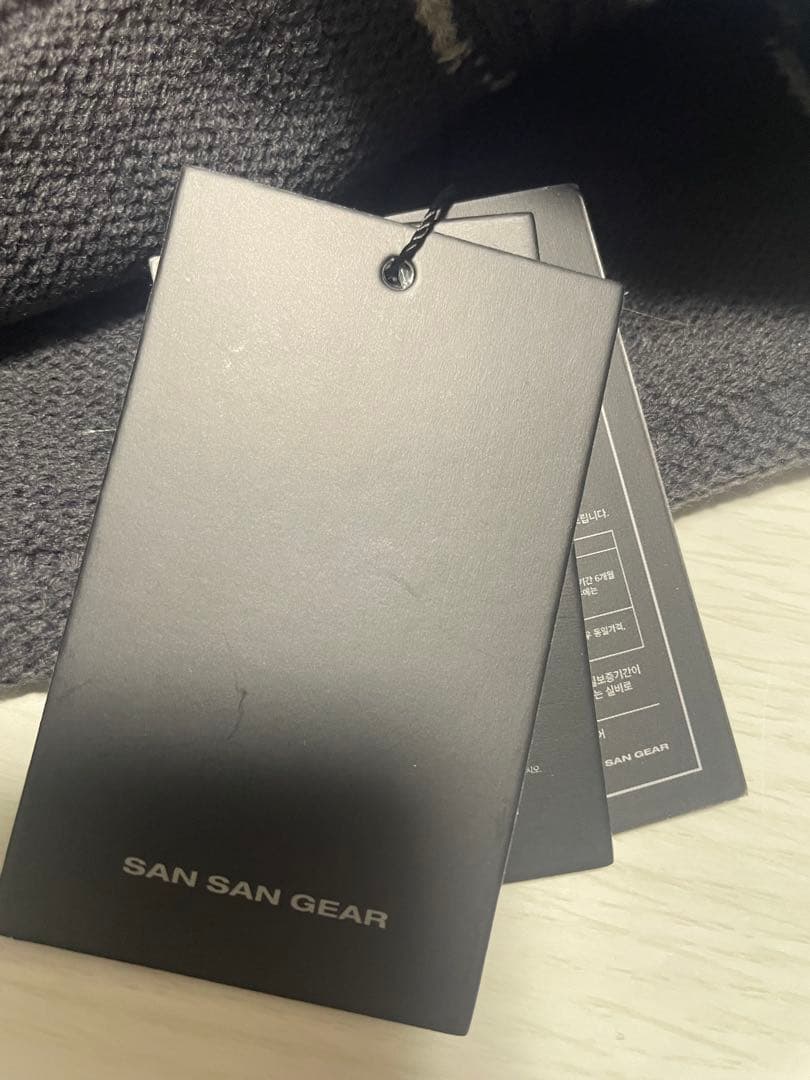 帽子 sansangear 24SS LOGO BEANIE [CHARCOAL]