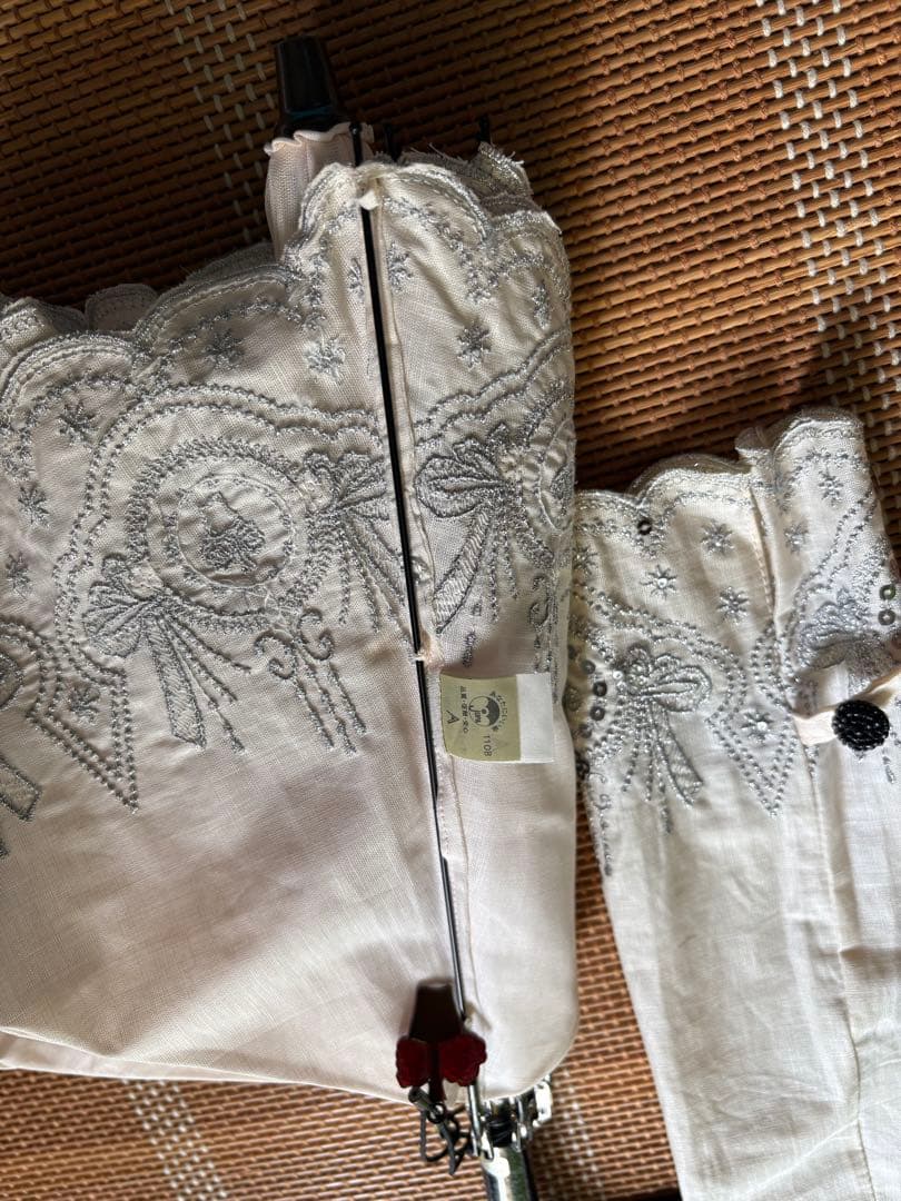 ルルギネス高級刺繍入り日傘 折りたたみ写真追加しました