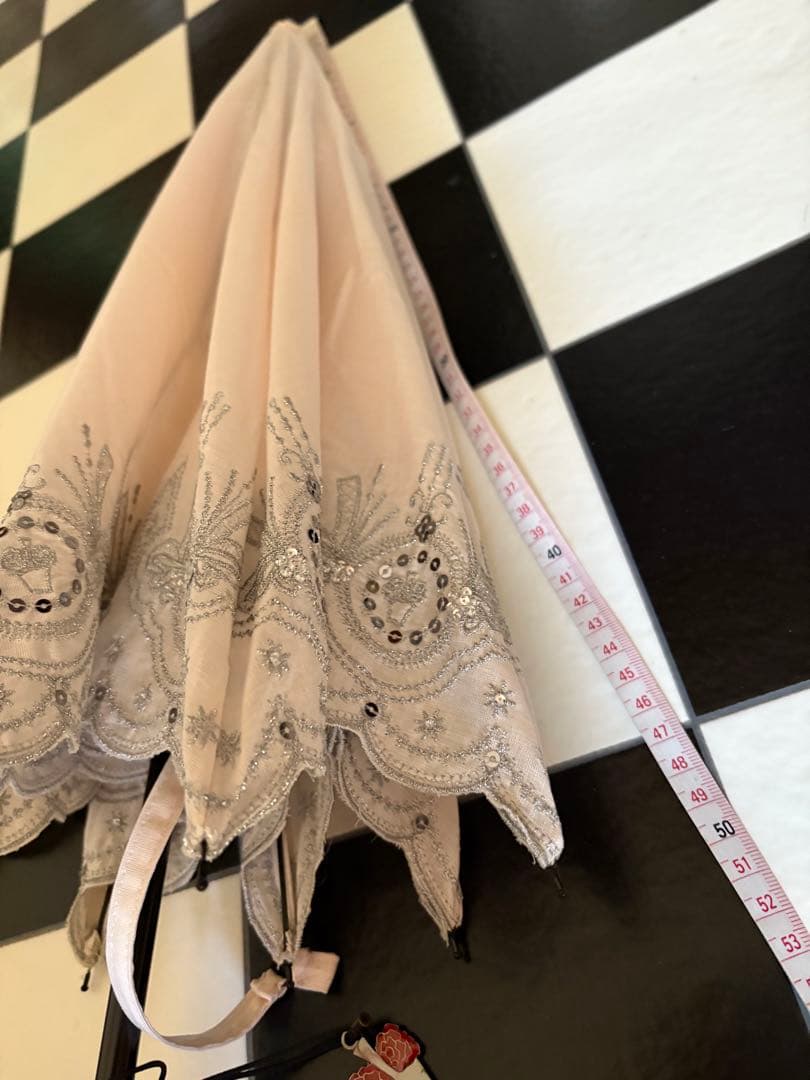 ルルギネス高級刺繍入り日傘 折りたたみ写真追加しました