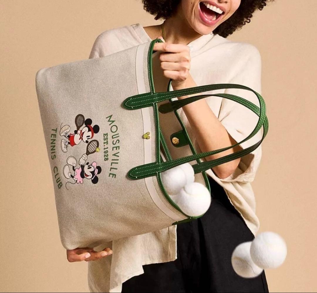 Disney x Fossil ミッキーマウス テニス トート 新品　完売品
