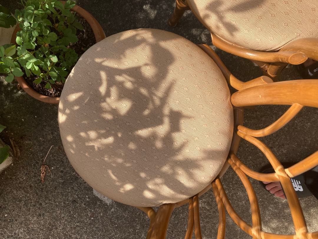 j*y様 ヴィンテージ 高級感ある　ラタン　チェア 2脚　ダイニングチェア 籐家