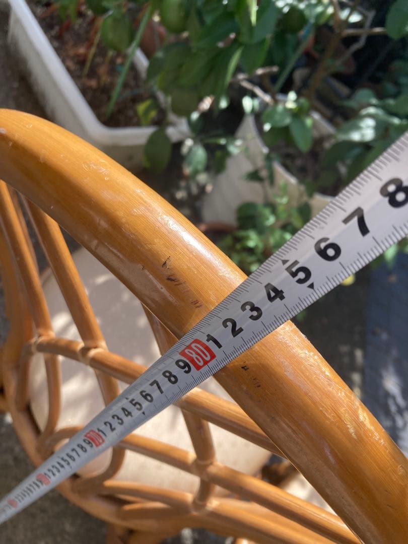j*y様 ヴィンテージ 高級感ある　ラタン　チェア 2脚　ダイニングチェア 籐家