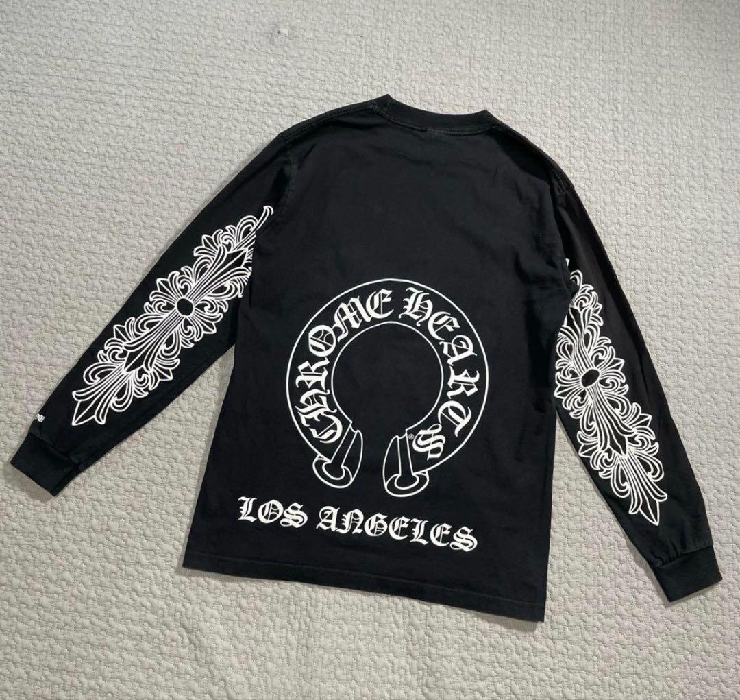 ある様　クロムハーツ ロングスリーブホースシュー ロンT ブラック