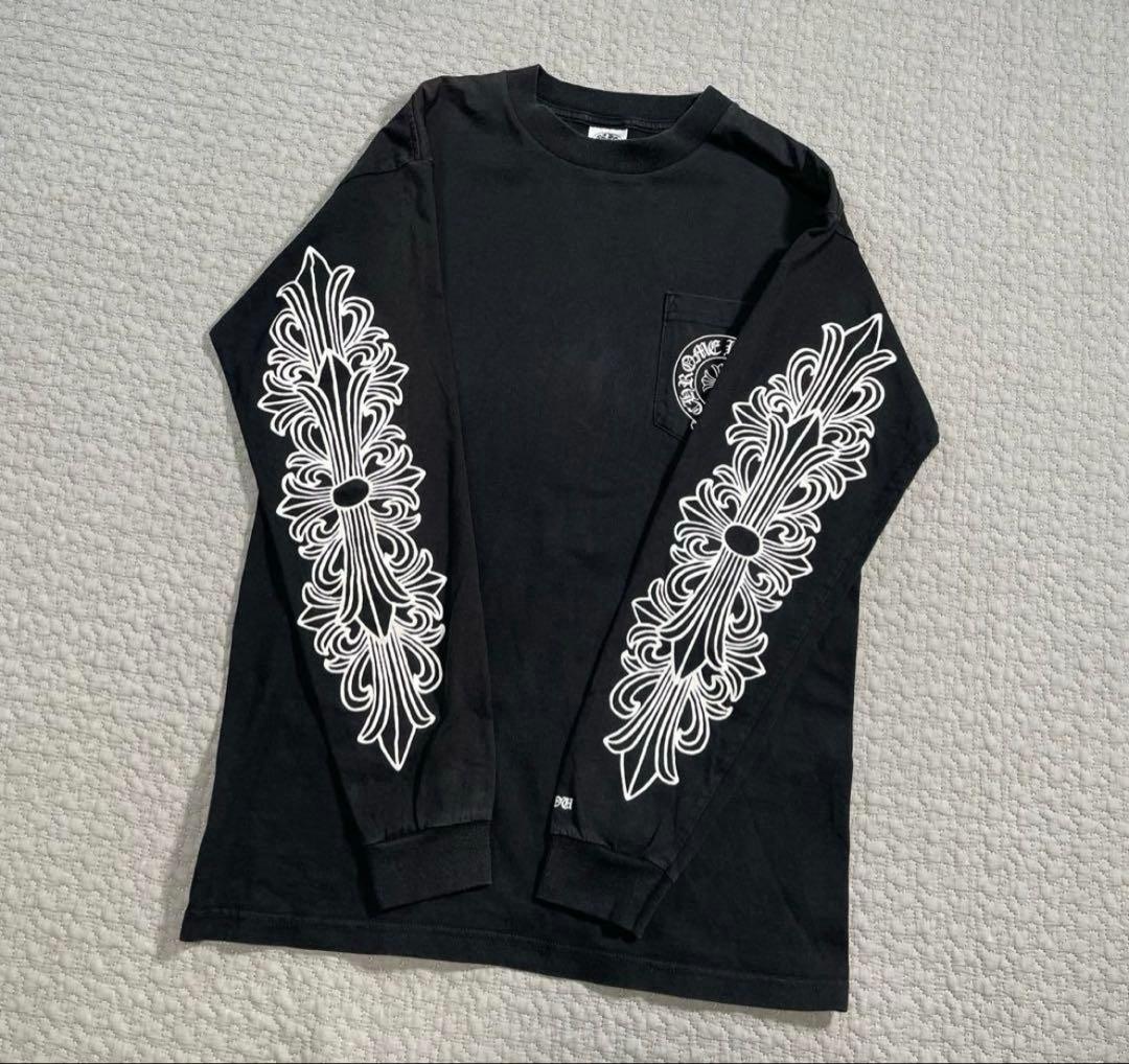 ある様　クロムハーツ ロングスリーブホースシュー ロンT ブラック