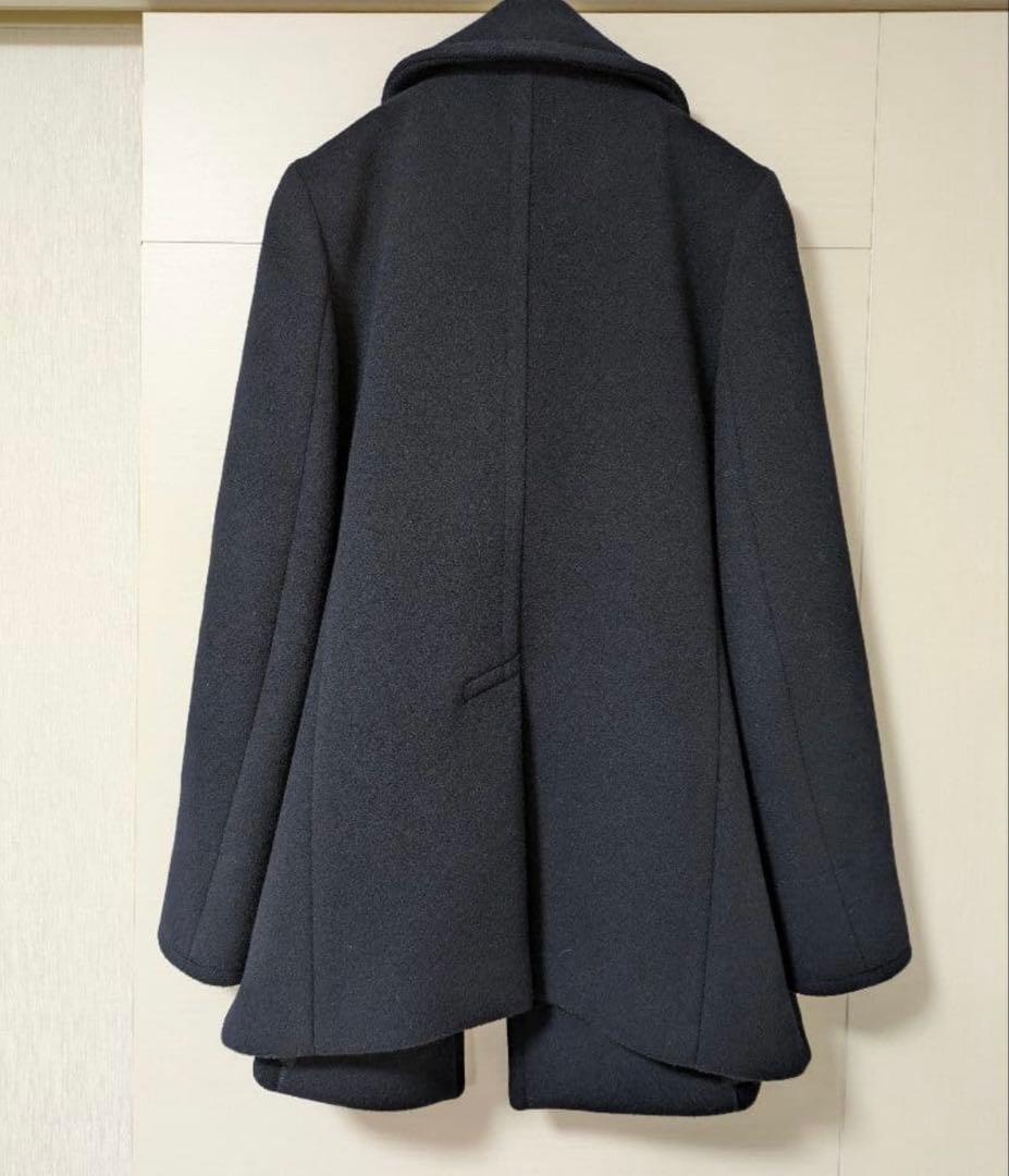 HYKE ハイク ウール　ピーコート　ダークネイビー　サイズ 2 美品