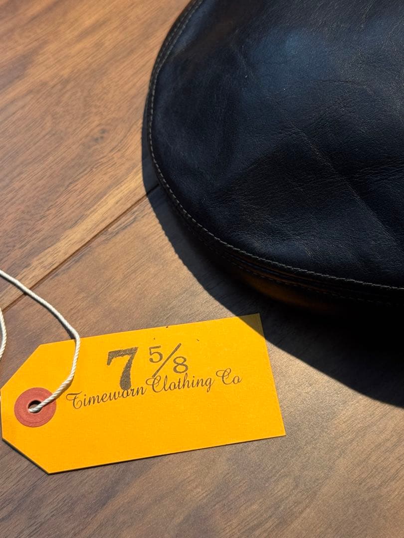 アットラスト　レザーキャップ　7 5/8 timewornclothing