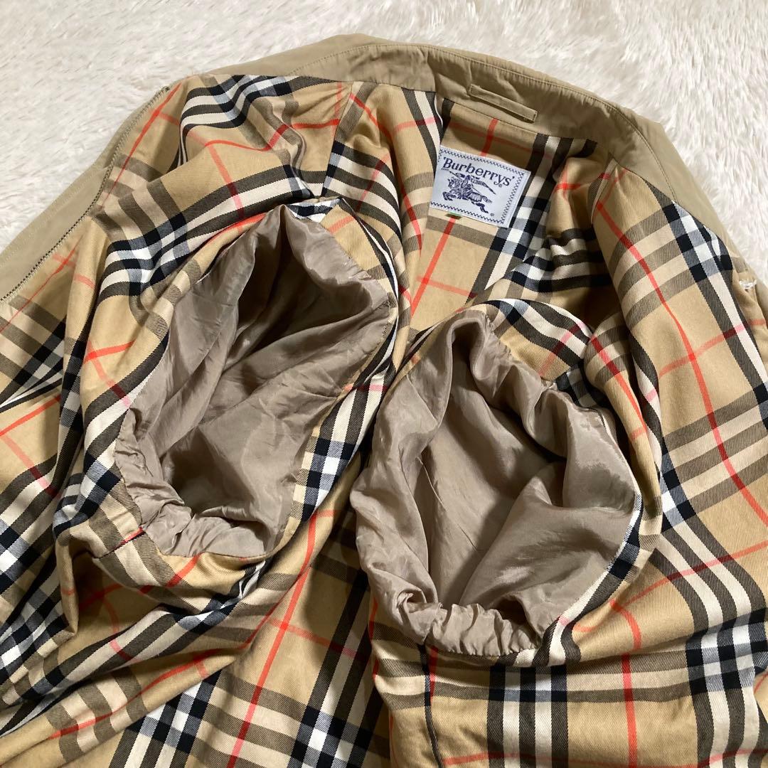 白タグ BURBERRYS スウィングトップ ホースロゴ ノバチェック 金ボタン