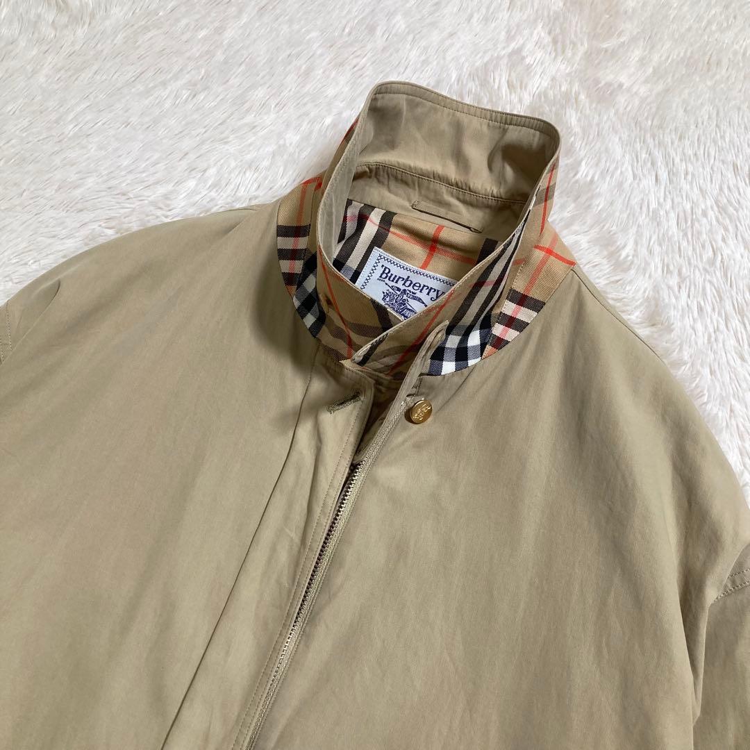 白タグ BURBERRYS スウィングトップ ホースロゴ ノバチェック 金ボタン