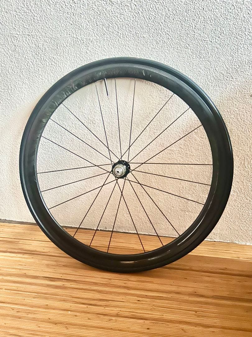 ◆TNIハブ仕様Carbonカーボンホイール後輪＆チューブラータイヤ付き◆