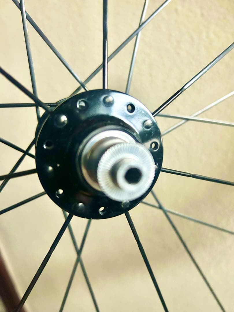 ◆TNIハブ仕様Carbonカーボンホイール後輪＆チューブラータイヤ付き◆