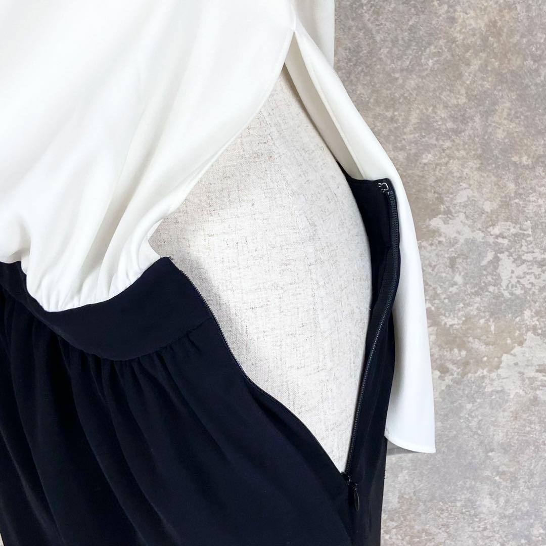 【極美品】ヨーコチャン オールインワン ジャンプスーツ 白黒 サイズ36