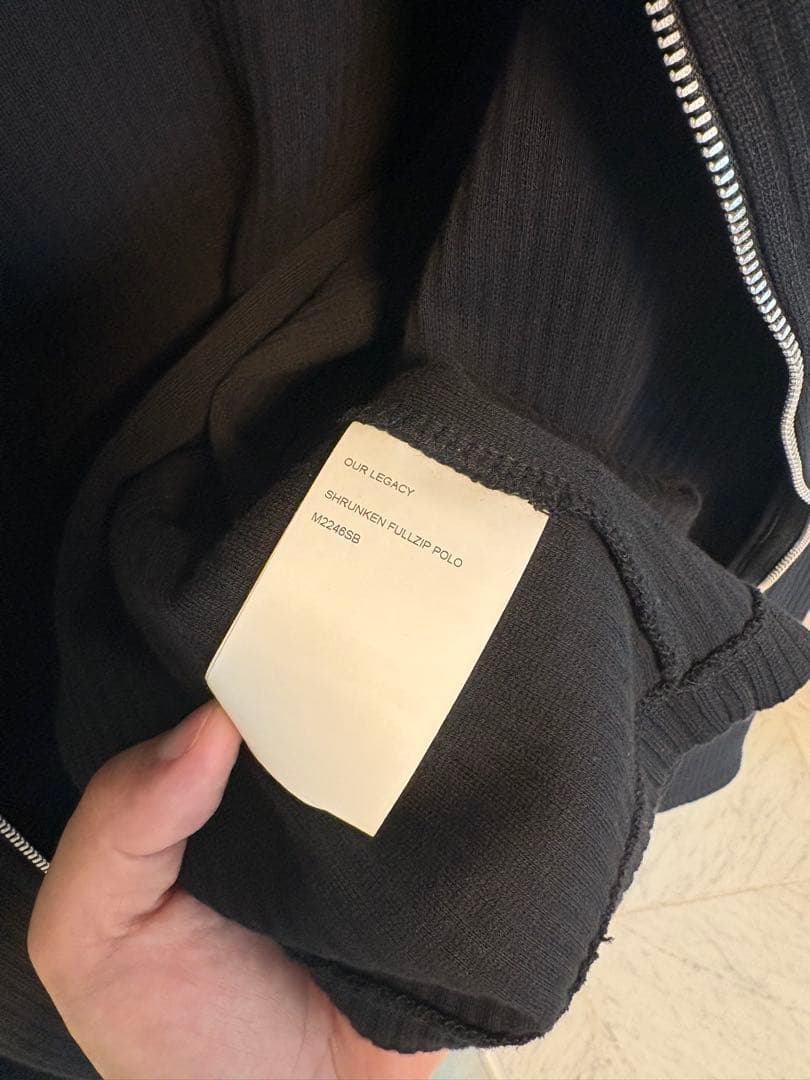 OUR LEGACY ドライバーズ SHRUNKEN FULLZIPPOLO