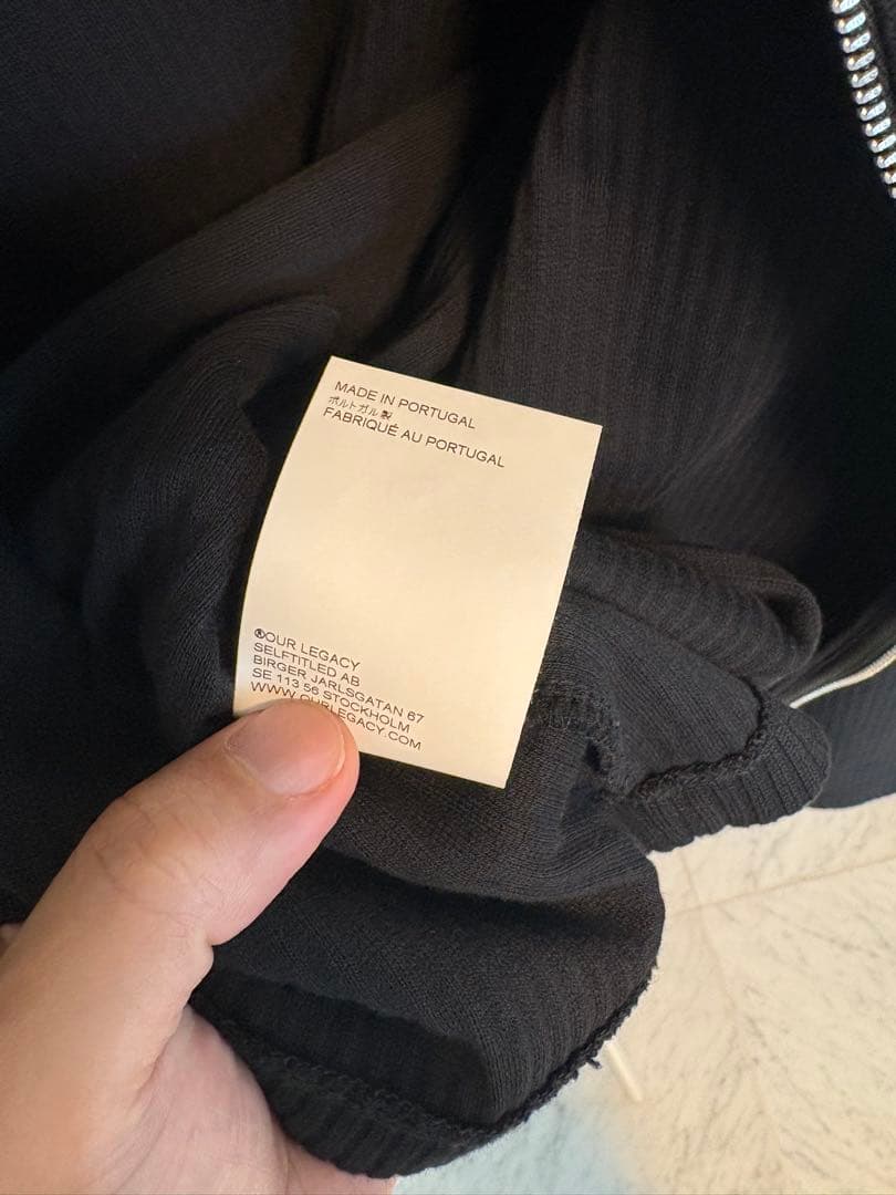 OUR LEGACY ドライバーズ SHRUNKEN FULLZIPPOLO