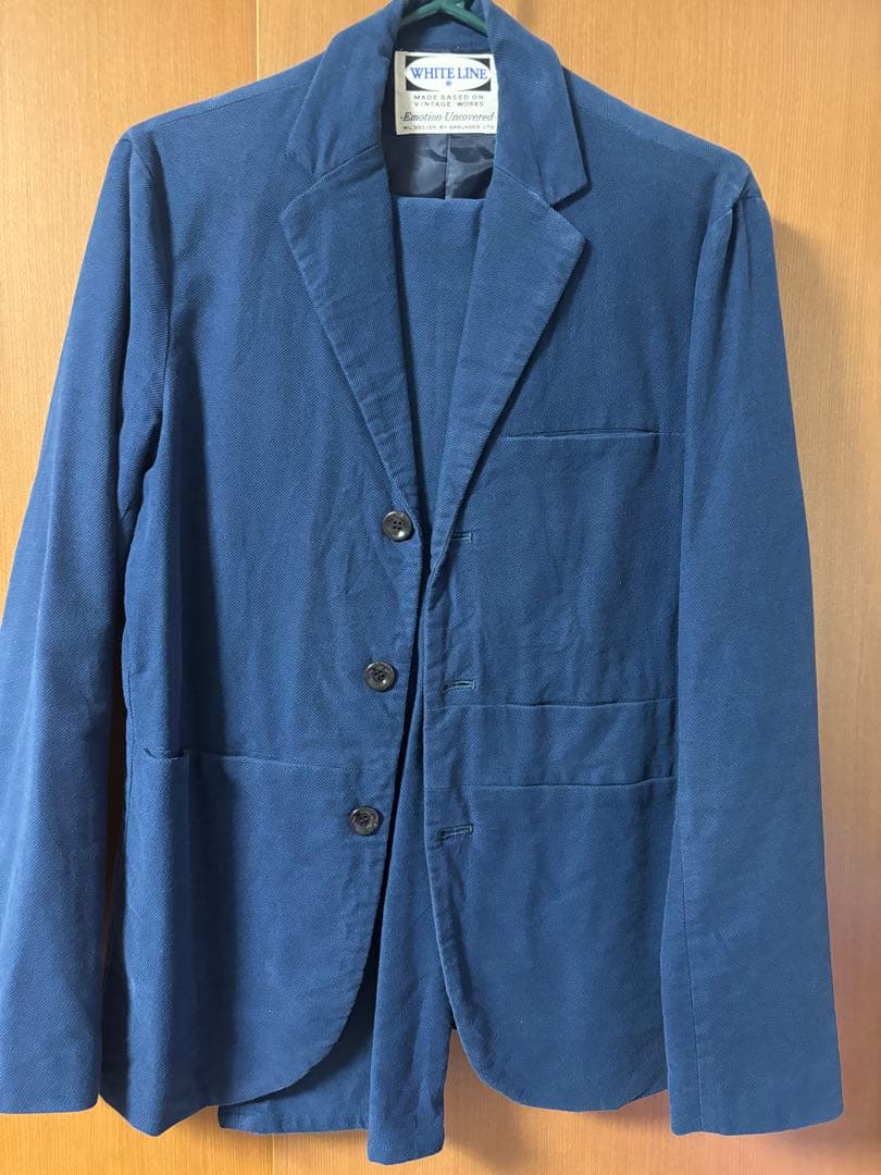 WHITE LINE ヴィンテージスタイルジャケット サイズ46 ネイビー