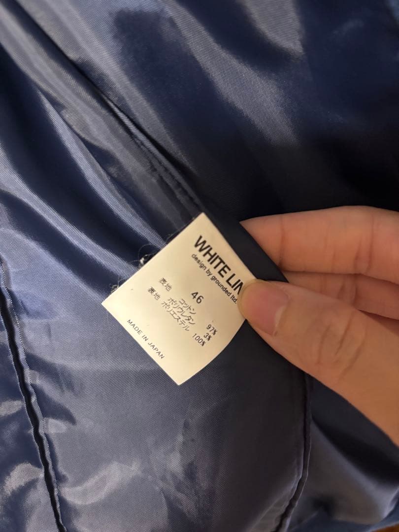 WHITE LINE ヴィンテージスタイルジャケット サイズ46 ネイビー