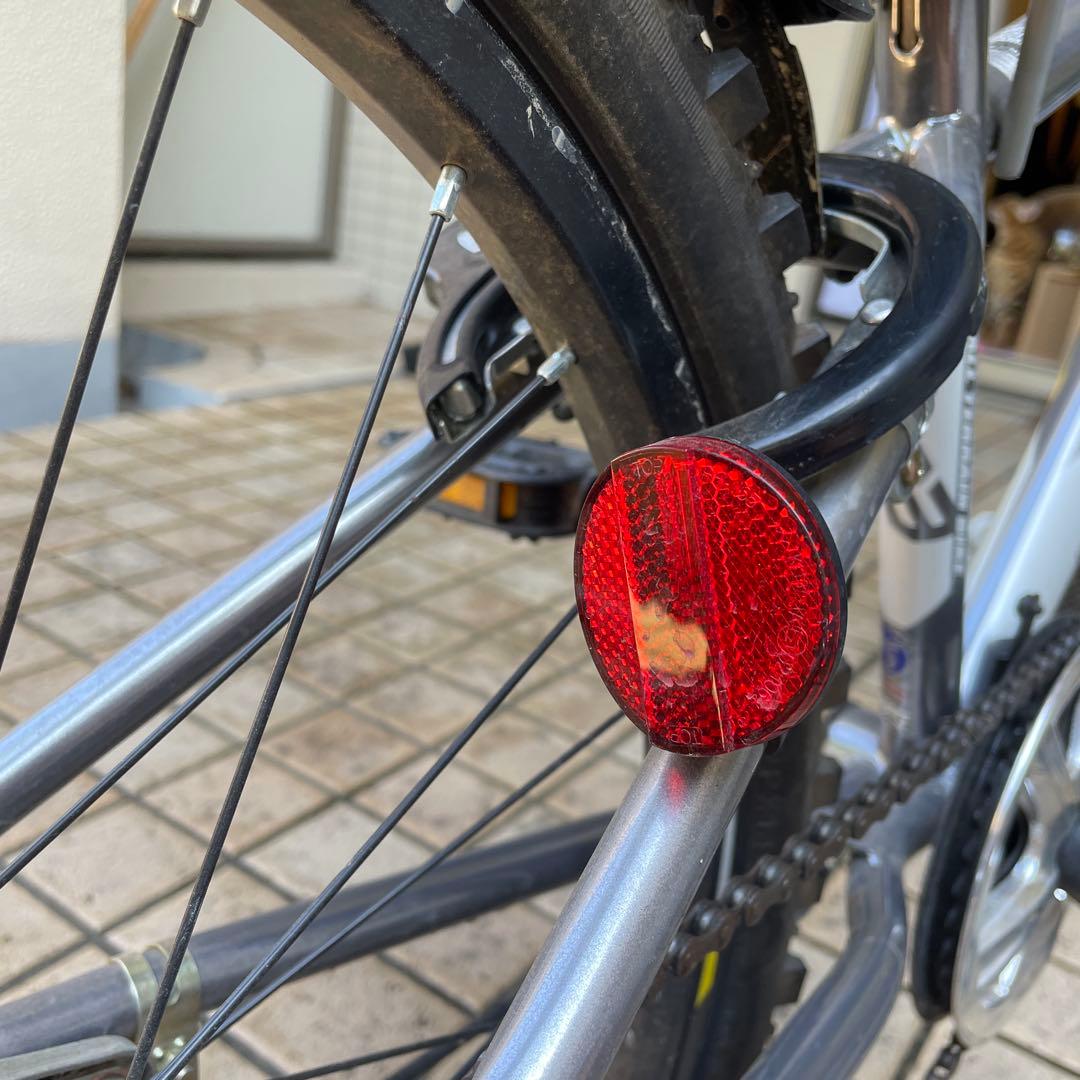 小学生3年生以上　キッズ用自転車 ブラックシルバー 6速ギア付　手渡希望